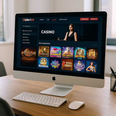 VolerBet - Interface Desktop - Design Moderne et Navigation Intuitive